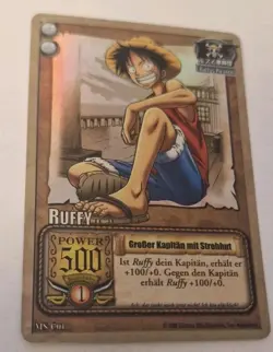 One Piece Karte HOLO MS-C01 Ruffy Großer Kapitan Mit Strohut - Image 1
