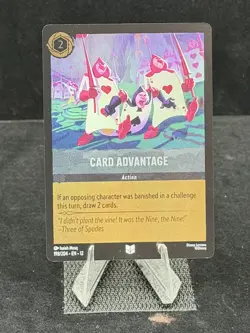 Disney Lorcana-Wilds Unknown-Card Advantage-#198-Cold Foil-M/NM - Image 4