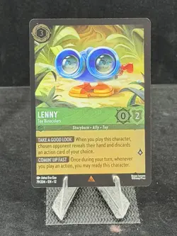 Disney Lorcana-Wilds Unknown-Lenny-Toy Binoculars-#79-Cold Foil-M/NM - Image 1