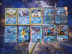 Pokemon Card Collection Lot, Squirtle, Wartortle, Blastoise, Mega Blastoise - Image 1