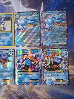 Pokemon Card Collection Lot, Squirtle, Wartortle, Blastoise, Mega Blastoise - Image 3