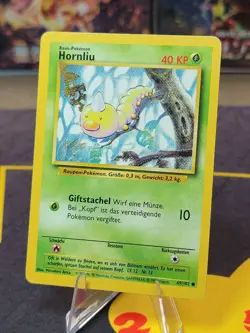 Pokemon Card Base Set German Weedle/Hornliu 69/102 WOTC 1999 MP - Image 1