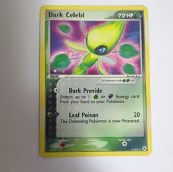 Pokemon Dark Celebi 4/101 EX Hidden Legends Holo Rare 2004 TCG Card - Image 1