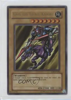 Gaia The Fierce Knight YuGiOh Legend of Blue Eyes White Dragon #LOB-006 2002 - Image 1