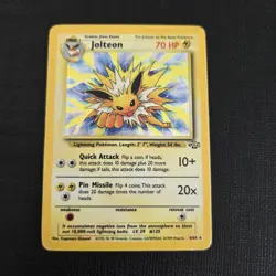 Pokemon Card - Jolteon Jungle Holo Rare Unlimited 4/64 1999 - Image 1