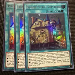 3X Yugioh Plunder Patroll Shipyarrrd GFP2-EN164 Ultra Rare 1st Edition NM - Image 1