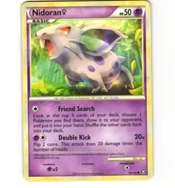 Pokemon Nidoran 69/102 Triumphant Non-Holo LP Card - Image 1