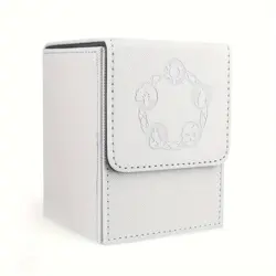 ZLCA TCG Deck 100 Card Box For Card Games Or Collection Storage White NEW - Image 1