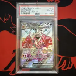Pokemon TCG Charizard ex 074 SV Promo Cards Holo English 2024 PSA 10 - Image 1