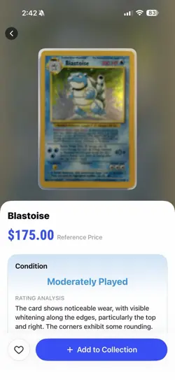 Pokemon Blastoise 2/102 Unlimited Holo Base Set Card 1999 Lightly Played LP LOOK - Image 3