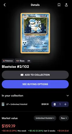 Pokemon Blastoise 2/102 Unlimited Holo Base Set Card 1999 Lightly Played LP LOOK - Image 4