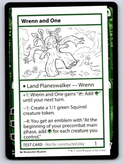 Wrenn and One Special Mystery Booster 2 Playtest Cards Magic: The Gathering NM - Image 1