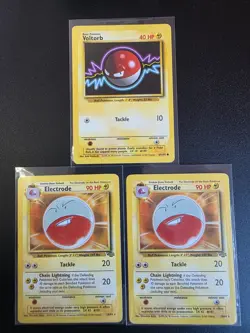 Pokemon TCG Electrode Jungle Card 18/64 x2 Rare and Voltorb 67/102 - Image 1