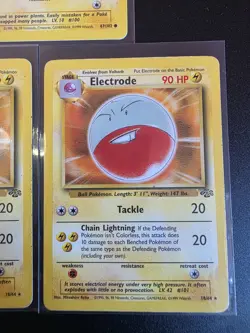 Pokemon TCG Electrode Jungle Card 18/64 x2 Rare and Voltorb 67/102 - Image 3