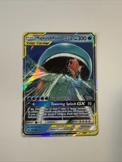 Magikarp & Wailord GX SM166 Sm Holo Pokemon Tag Team Card - Image 1