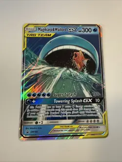 Magikarp & Wailord GX SM166 Sm Holo Pokemon Tag Team Card - Image 3