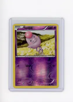 2014 Spoink XY Base Set 49/146 Reverse Holo Pokemon Card NM - Image 1