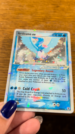 Articuno EX 114/112 Moderately played Reverse Holofoil Pokemon Card - Image 2