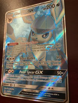 Glaceon GX (Full Art) 141/156 Sm-Ultra Prism Holo Ultra Rare Pokemon TCG Card NM - Image 4