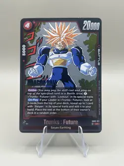 Super Trunks : Future SB02-011 Foil Dragon Ball Super Card Game Manga Booster 02 - Image 1