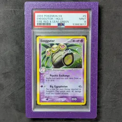 PSA 9 Exeggutor 5/112 Fire Red & Leaf Green EX Pokemon Card Holo MINT With Guard - Image 1
