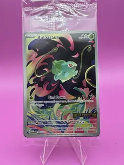 Pokemon TCG Bulbasaur Mega Evolution Promo Card Stamped 133/132 New Sealed - Image 1