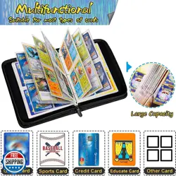 JIAMEIXING Sparkly Trading Card Binder 4-Pocket Zippered with 50 - Image 5