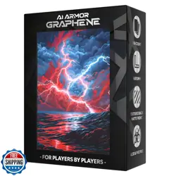 (Red/Blue Storm) - 100ct Textured TCG/MTG Art Card Sleeves (Graphene) - Image 1