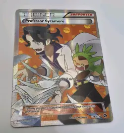 Pokemon Professor Sycamore Ultra Rare Full Art Holo Card XY Steam Siege 114/114 - Image 1