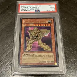 YUGIOH PSA 9 Elemental Hero Bladedge YSD-EN019 Ultra Rare 1st Edition - Image 1