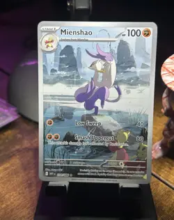 Pokemon Mienshao 134/086 SV White Flare Illustration Rare Holo NM card - Image 1