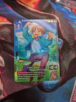 Gundam Card Game Phantom Aria Uso Ewin GD04-081 R+ Rare+ Alternate Alt Art Mint - Image 1