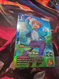 Gundam Card Game Phantom Aria Uso Ewin GD04-081 R+ Rare+ Alternate Alt Art Mint - Image 4