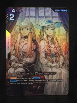 GRACEFUL DEMEANOR GD04-117 R+ ALT ART PHANTOM ARIA GUNDAM CARD GAME NM - Image 1