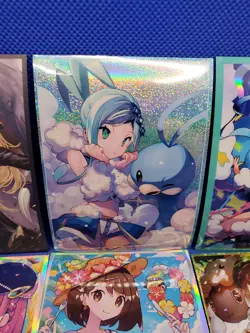 Pokemon Card Sleeves Singles Lot of 12 Trainers in Six Pairs Comiket Doujin New - Image 5