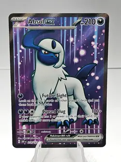 Pokemon TCG Absol ex 214/197 Sv03 Obsidian Flames Full Art Ultra Rare Card - Image 1