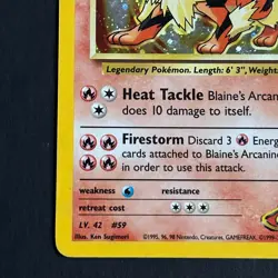Blaine's Arcanine 1/132 Gym Challenge Holo Rare Pokemon Card - Image 5