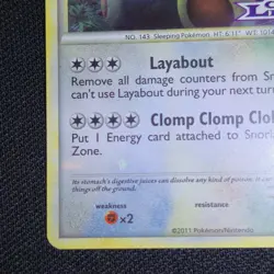 SHADOWBALL SWIRL 🌀💫 Snorlax 33/95 Call of Legends Prerelease Holo Pokemon Card - Image 5