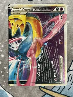 Darkrai & Cresselia LEGEND (Bottom) 100/102 Triumphant Pokemon Card LP - Image 1