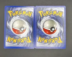 Pokemon TCG Pikachu Scratch Thunderbolt WOTC Black Star Promo Pair 2 Cards LP - Image 2