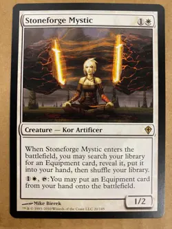 MTG 1x Stoneforge Mystic # 20 Worldwake Modern Magic the Gathering Card x1 NM - Image 1