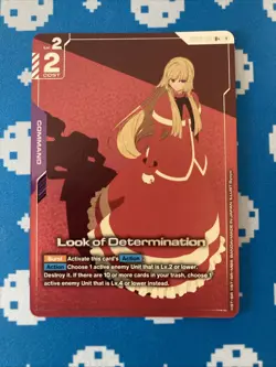 Look of Determination GD03-114 R+ Alt Art - Steel Requiem - Gundam Card Game - Image 1