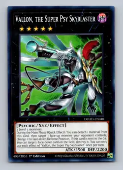 Vallon, the Super Psy Skyblaster DUAD-EN048 Duelist's Advance Yu-Gi-Oh 1st Ed NM - Image 1