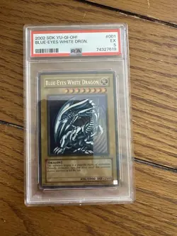 PSA 7, 6, 5 Blue Eyes White Dragon, Dark Magician, And Red Eyes B. Dragon 1st Ed - Image 2