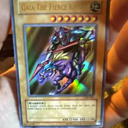 Konami Gaia The Fierce Knight LOB-006 Ultra Rare Holo Unlimited ENG 2300/2100 - Image 1