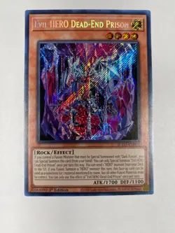 Evil HERO Dead-End Prison SUDA-EN002 Secret Rare 1st Edition Near Mint Yugioh - Image 1