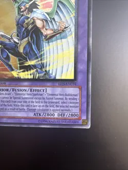 Yugioh Elemental Hero Tempest EEN-EN034 Ultimate Rare 1st Ed LP Euro Print - Image 5