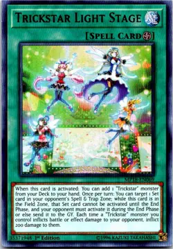 TRICKSTAR LIGHT STAGE MP18-EN069 ULTRA RARE YU-GI-OH MP - Image 1