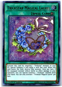 TRICKSTAR MAGICAL LAUREL DUPO-EN022 ULTRA RARE YU-GI-OH MP - Image 1
