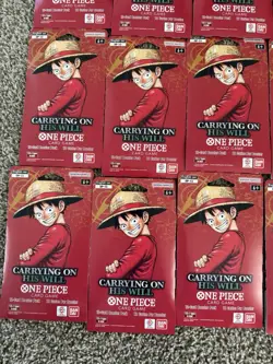 One Piece TCG OP-13 Carrying On His Will Sleeved Booster Pack Lot of 20 English - Image 3